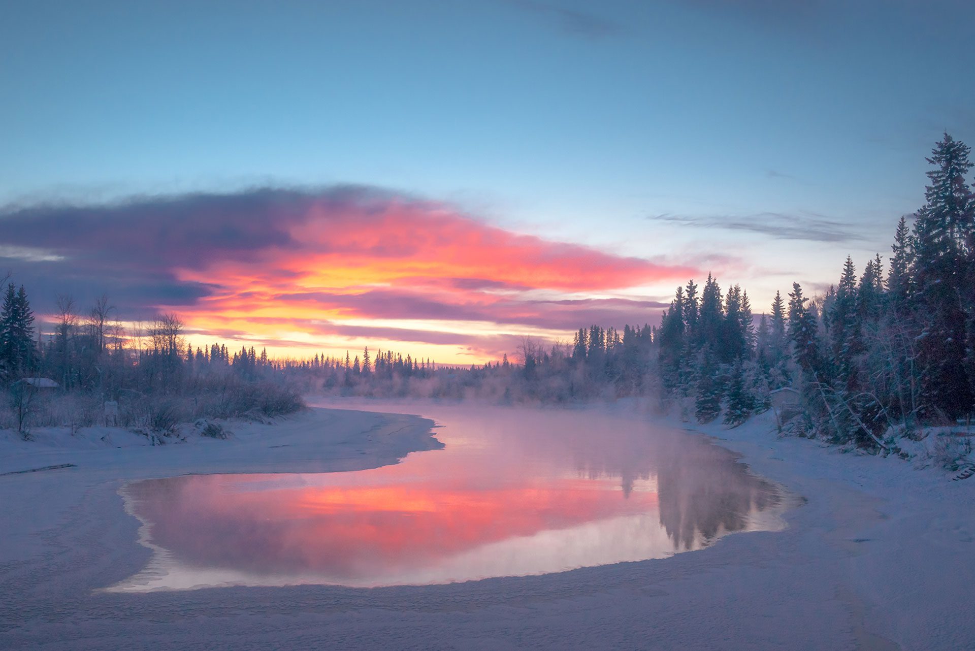 Sunset-Chena-River